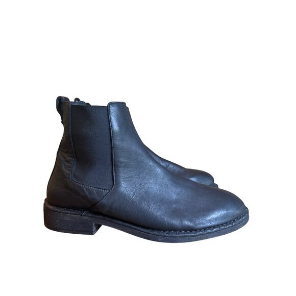 AllSaints Men's Trist Chelsea Boot Size 45 /‎ US 12 Distressed Leather $285. - Picture 2 of 11